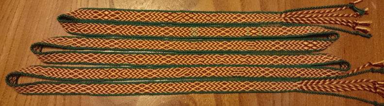 Snartemo-style band: initial threading was Snartemo II, but then I started experimenting.